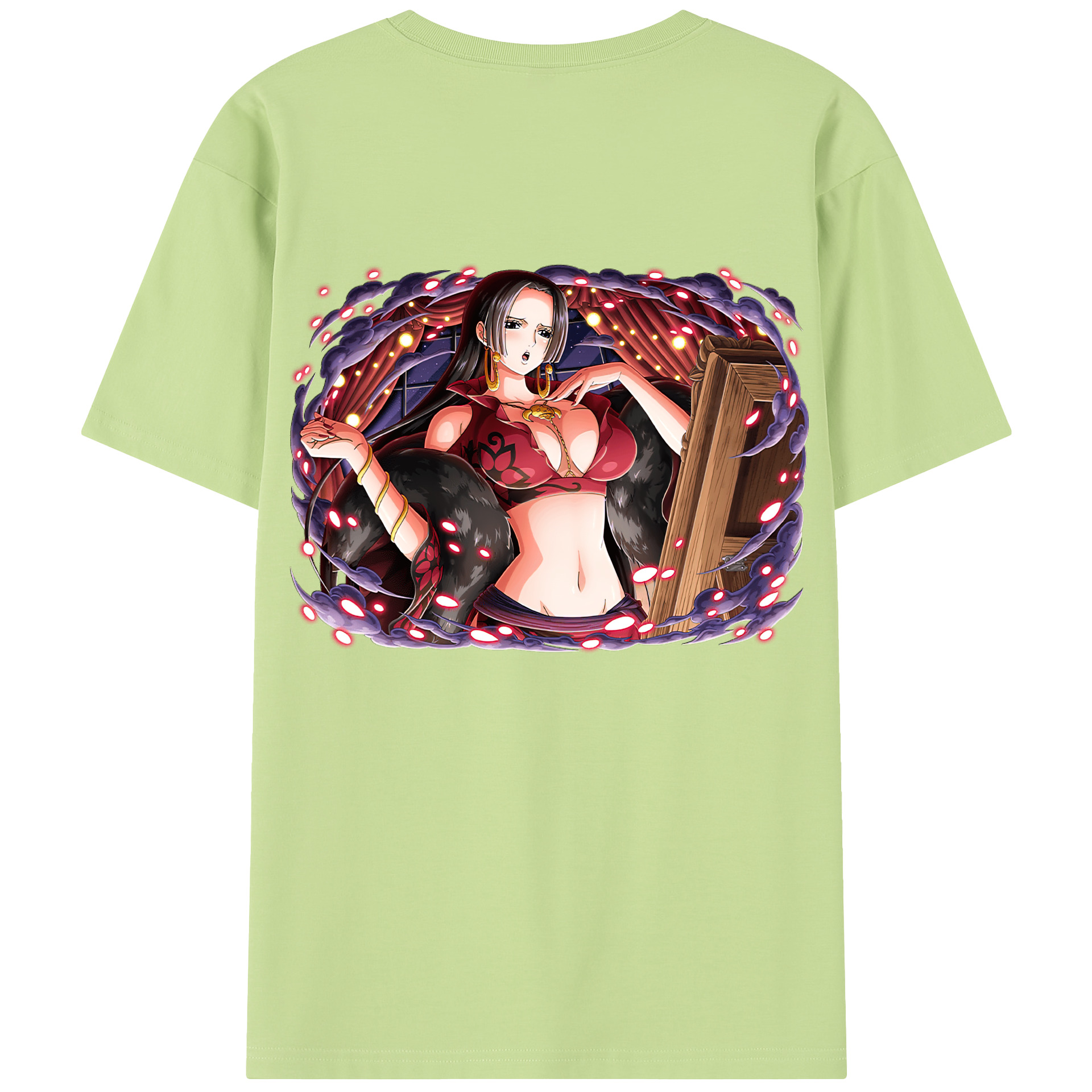 ワンピース ボア・ハンコック ONE PIECE Boa·Hancock 綿100％半袖Tシャツ（背面プリント）